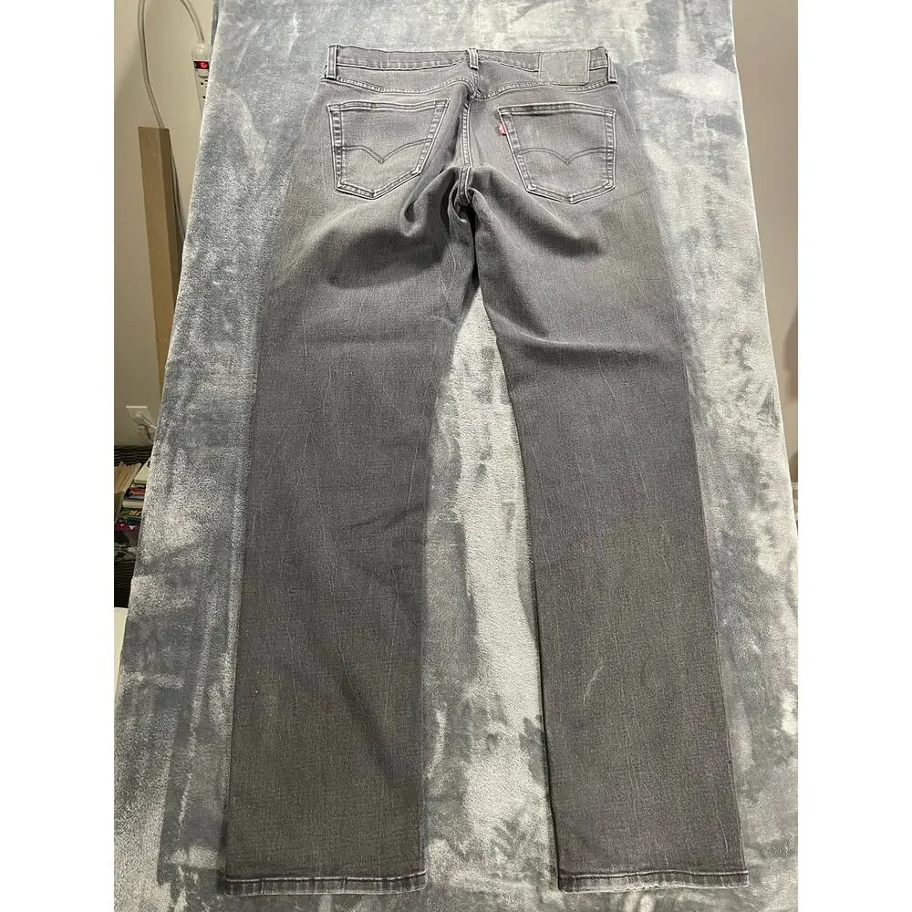 Levis 559 Relaxed Straight Fit Black Jeans Mens W34 L36 Workwear Denim